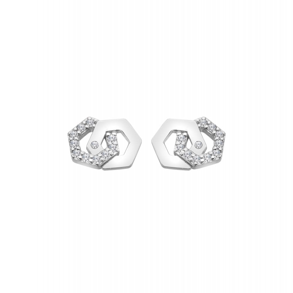 Hot Diamonds Hexagon Earrings