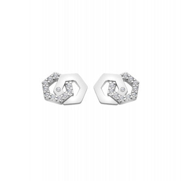 Hot Diamonds Hexagon Earrings