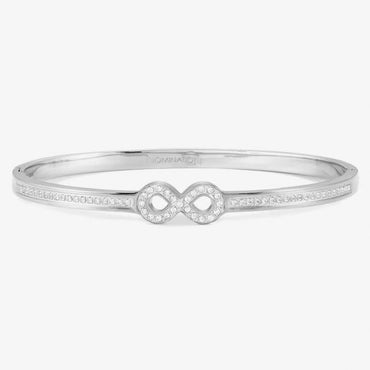 Nomination Silver Infinity Cubic Zirconia Bangle