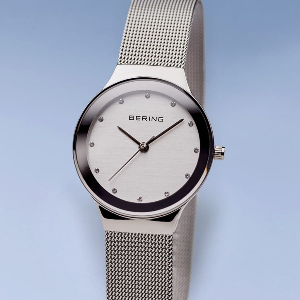 Bering Ladies Polished Silver Watch