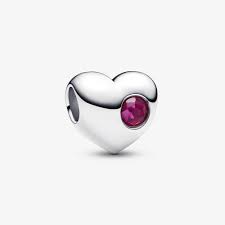 Pandora Birthstone Heart Charms