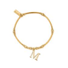 Chlobo 18ct Gold Plated Initial Bracelet
