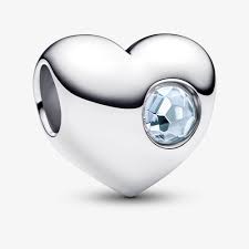 Pandora Birthstone Heart Charms