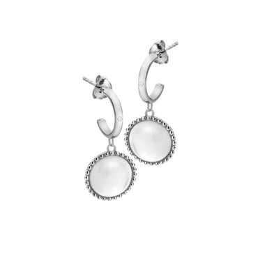 Hot Diamonds Mother Of Pearl Circle Earrings