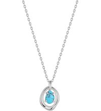 Ania Haie Turquoise Wave Circle Pendant