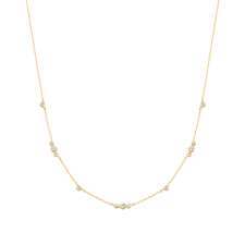 Ania Haie Gold Plated Sparkling Bezel Station Necklace
