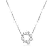Ania Haie Asymmetric Beaded Circle Necklace