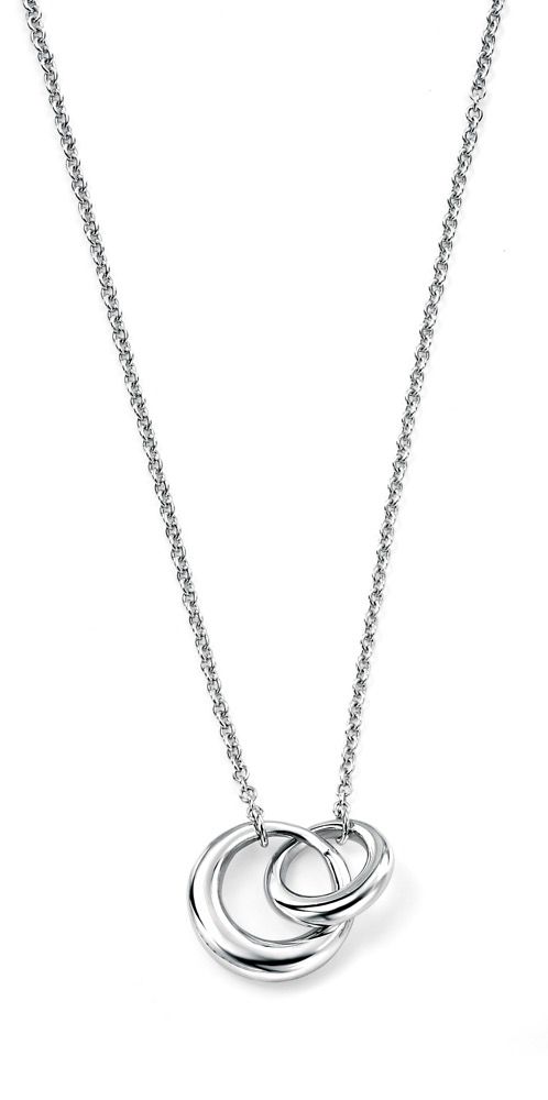 Silver Interlocking Links Necklace