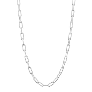 Silver Open Link Chain