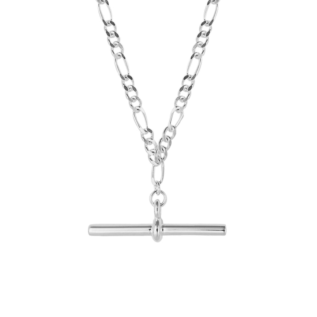 Silver T-Bar Chain Necklet