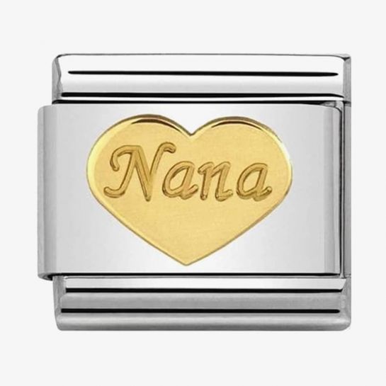 Nomination Gold Nana Heart Composable Link