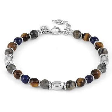 Nomination Instinct Style Tigers Eye & Lapis Bracelet