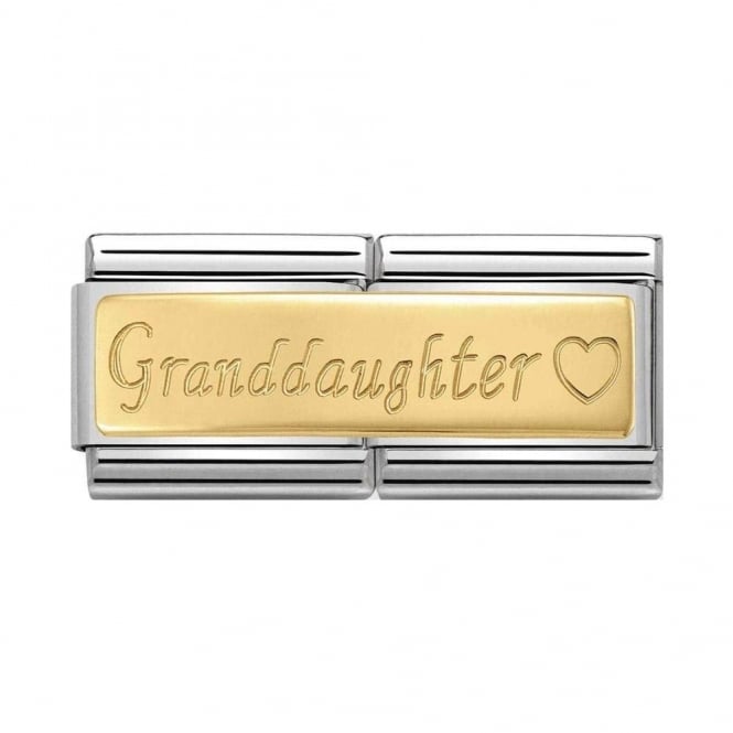 Nomination Double Granddaughter Gold Link