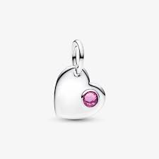 Pandora Dangle Heart Birthstone Charms