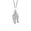 D for Diamond Silver Wings Pendant