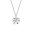 D For Diamond Bow Pendant