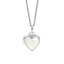 D For Diamond Mother of Pearl Heart Locket