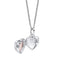 D For Diamond Mother of Pearl Heart Locket