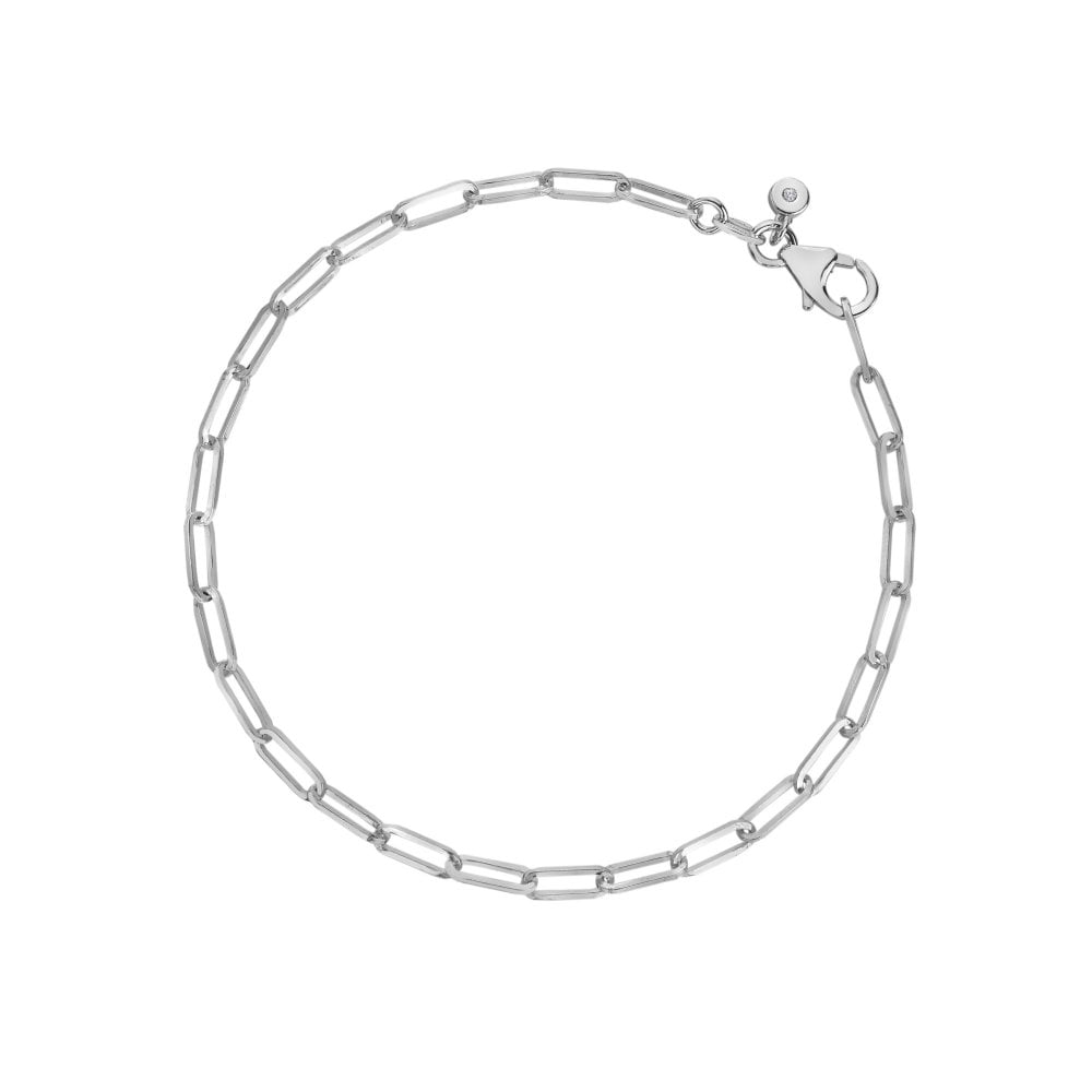 Hot Diamonds Paperclip Bracelet
