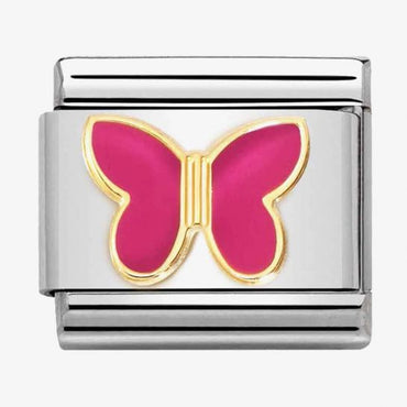 Nomination Fuchsia Butterfly Composable Link