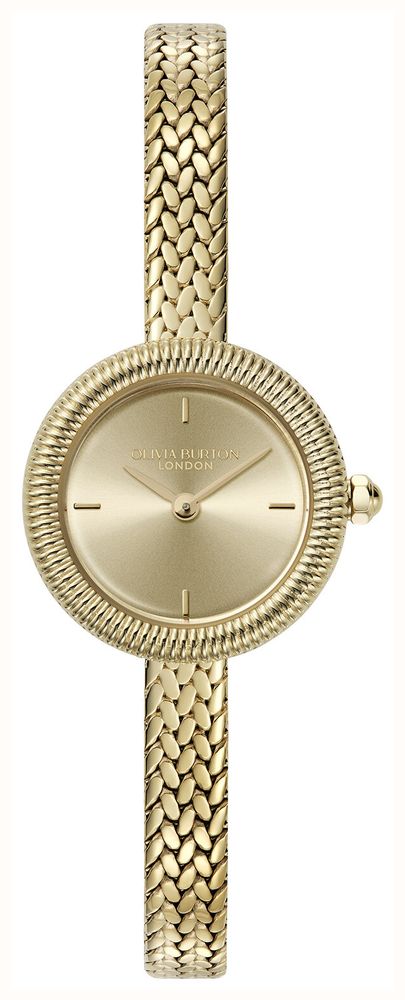 Olivia Burton Classic 20mm Finery Gold Mesh Watch