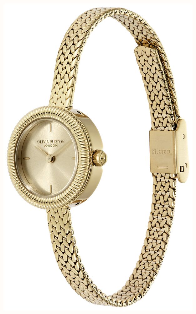Olivia Burton Classic 20mm Finery Gold Mesh Watch