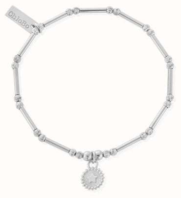 Chlobo Dainty Moon Cut Sparkle Star Bracelet