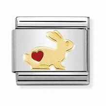 Nomination Bunny with Love Heart Composable Link