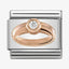 Nomination Rose Gold CZ  Ring Composable Link