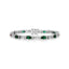 Silver & Co Coloured Cubic Zirconia Tennis Bracelet