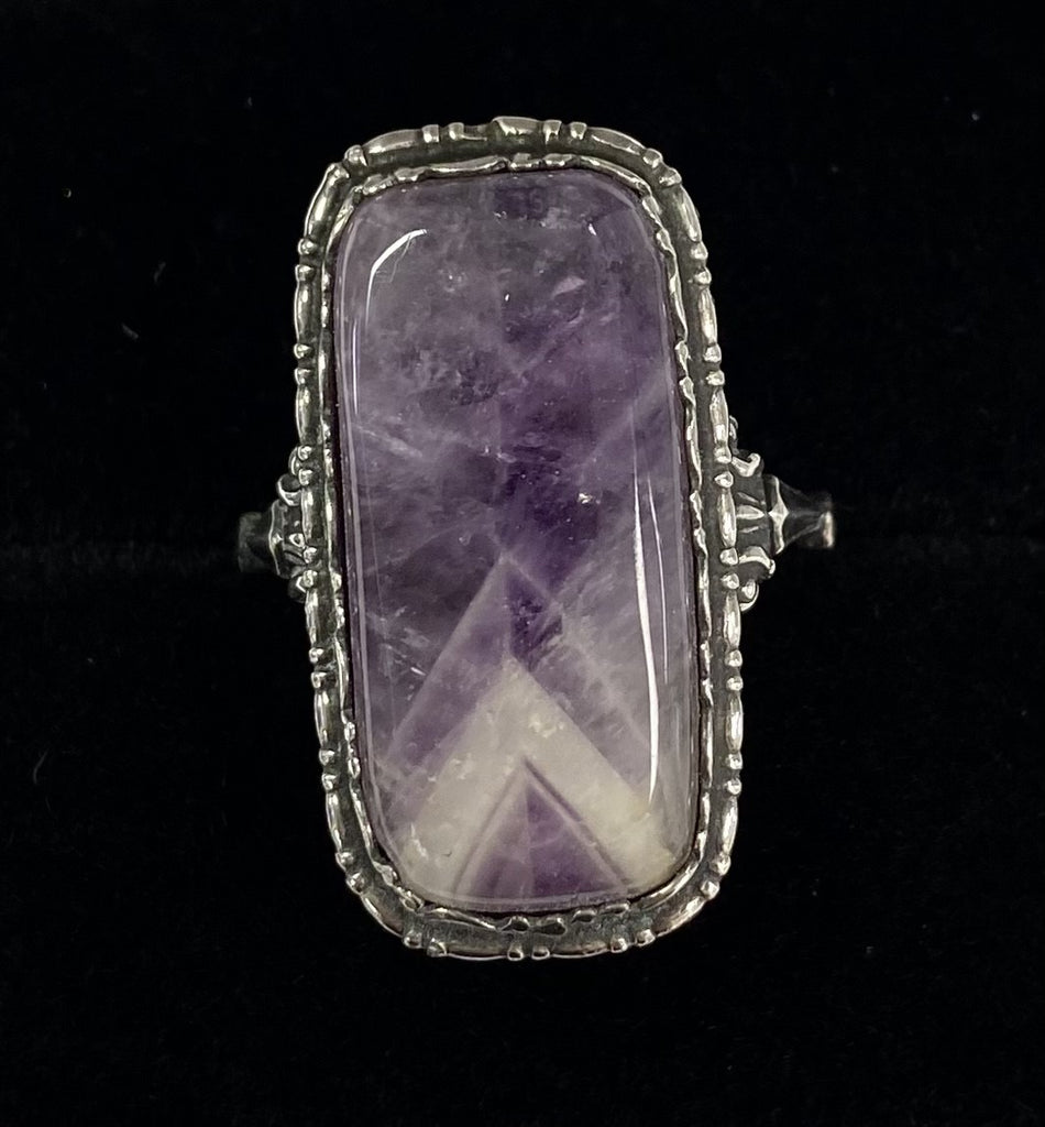 Vintage Silver Amethyst Ring
