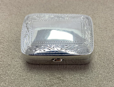 Vintage Silver Pill Box