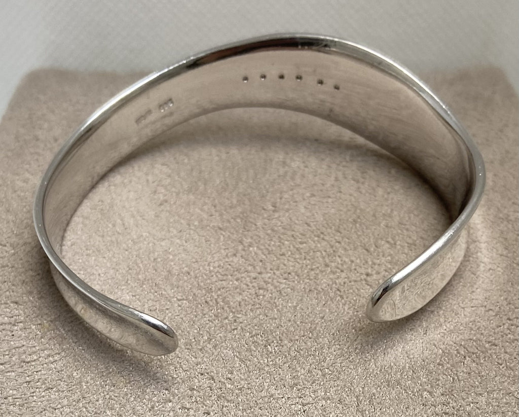 Pre-Loved Silver Diamond Cuff Bangle