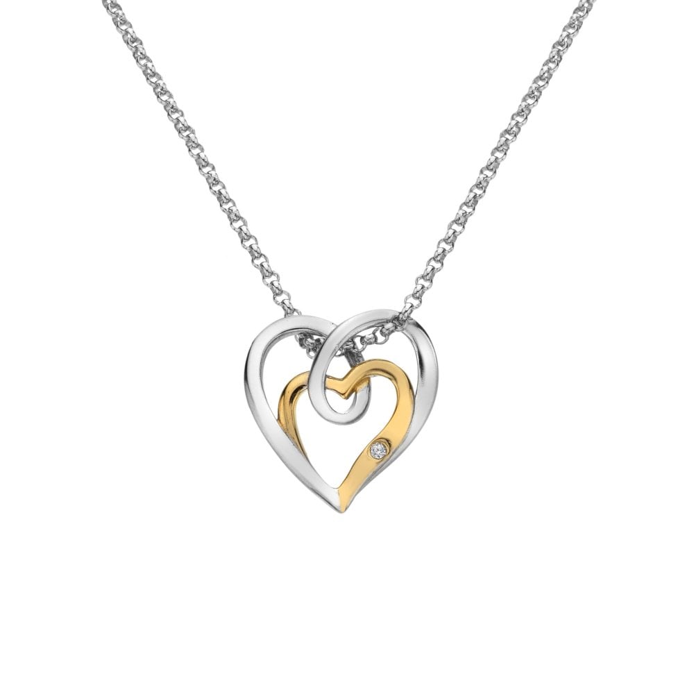 Hot Diamonds Interwoven Heart Pendant