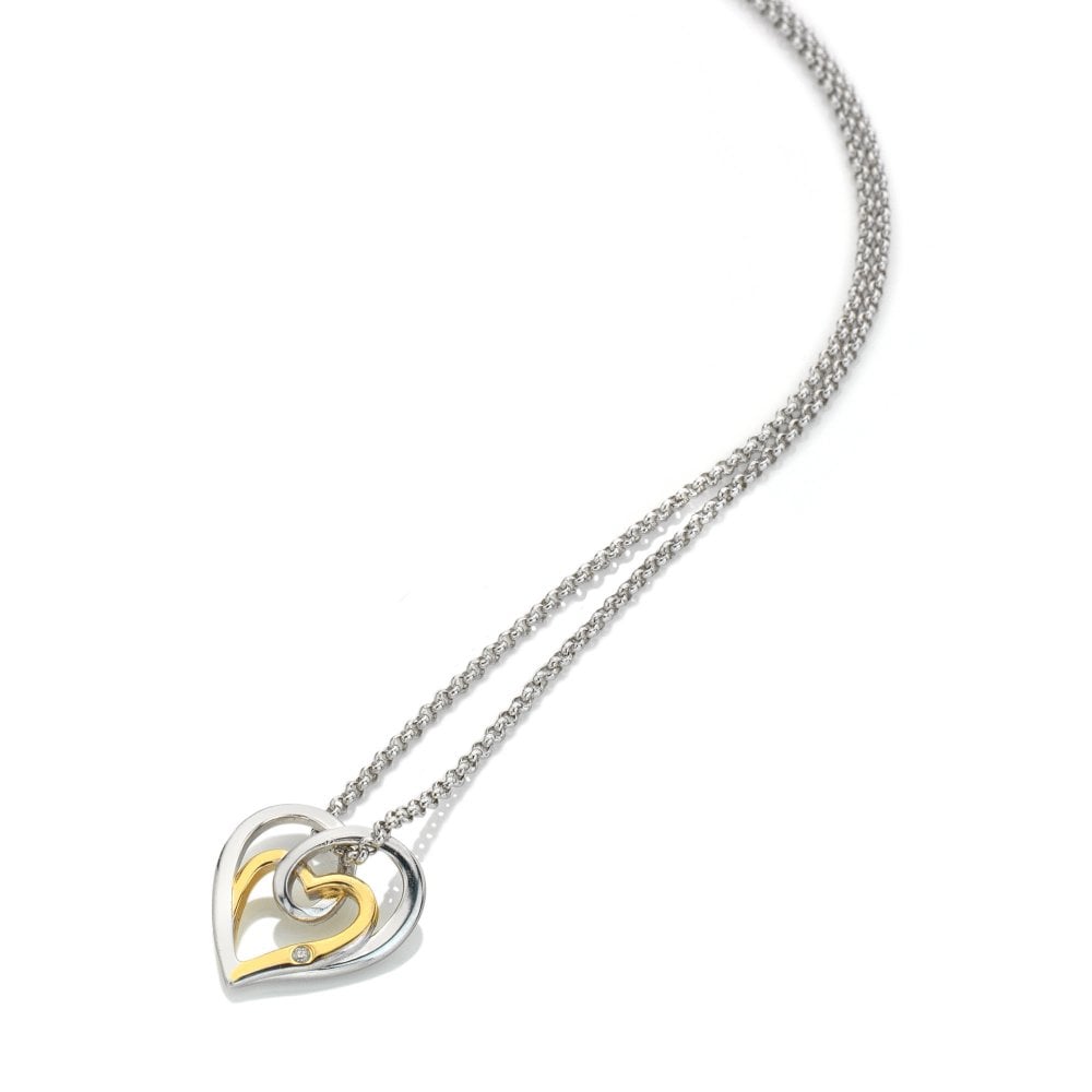 Hot Diamonds Interwoven Heart Pendant