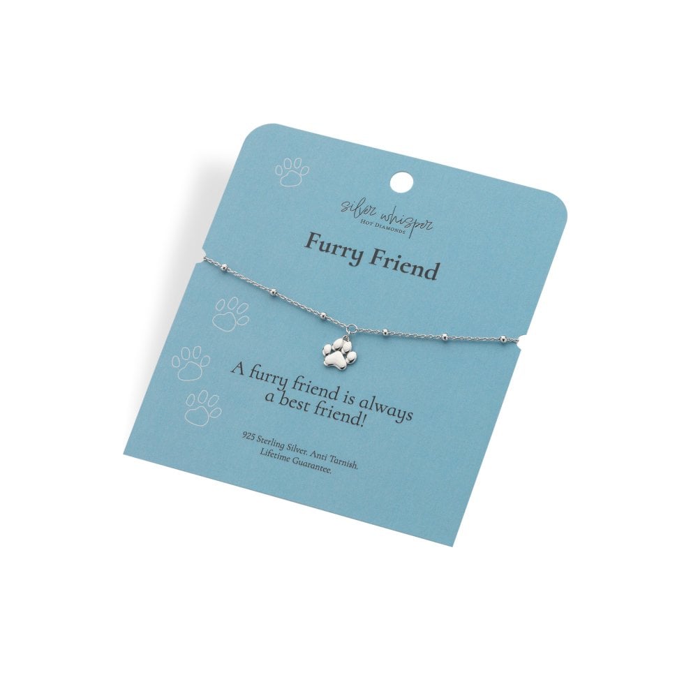 Silver Whisper 'Furry Friend' Bracelet