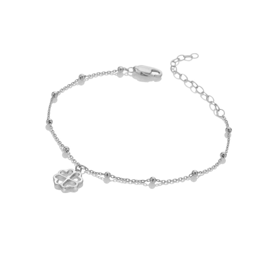 Silver Whisper 'Good Luck' Bracelet