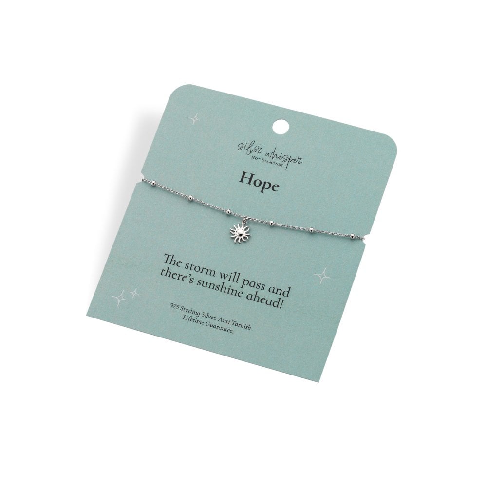 Silver Whisper 'Hope' Bracelet