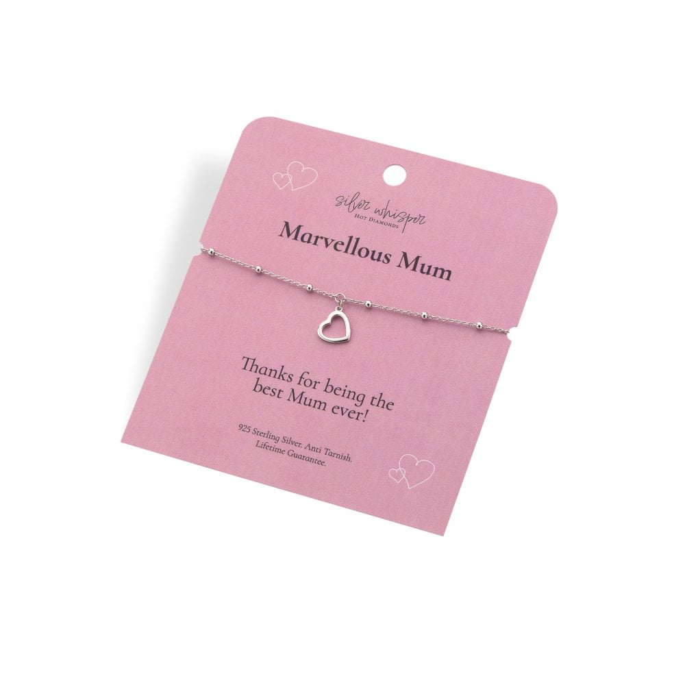 Silver Whisper 'Marvelous Mum' Bracelet