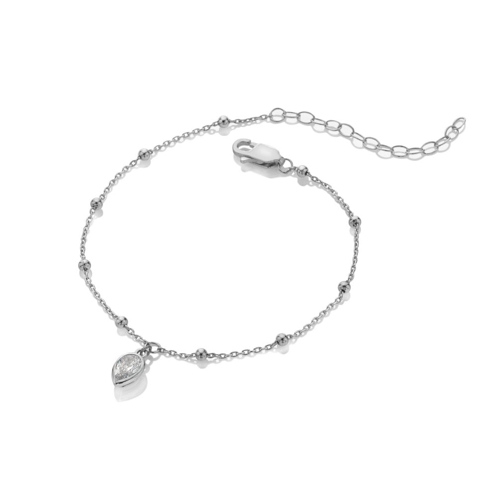 Hot Diamonds Silver Whisper April Birthstone Bracelet