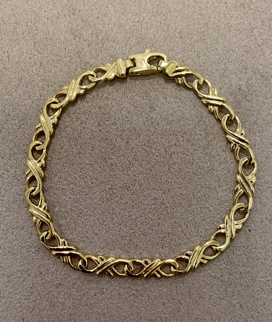 Pre-Loved 9ct X-O Bracelet