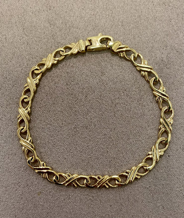 Pre-Loved 9ct X-O Bracelet