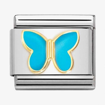 Nomination Turquoise Butterfly Composable Link