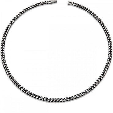 Unique & Co Black Plated Curb Chain