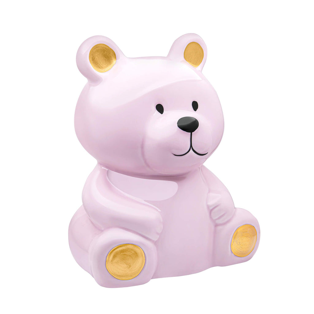 Children's Pink Bear Money Box