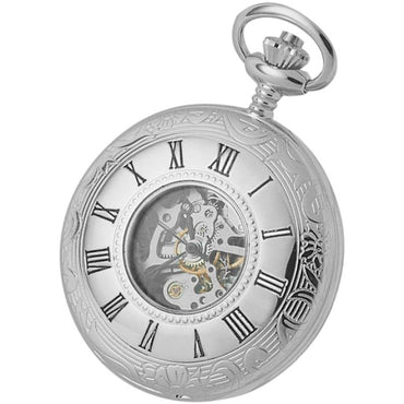Woodford Skeleton Movement Half Hunter Pocket Watch