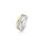 Ti Sento Silver & Yellow Gold Plated Ring