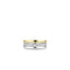 Ti Sento Silver & Yellow Gold Plated Ring