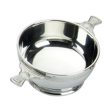 Thistle Handle Pewter Quaich