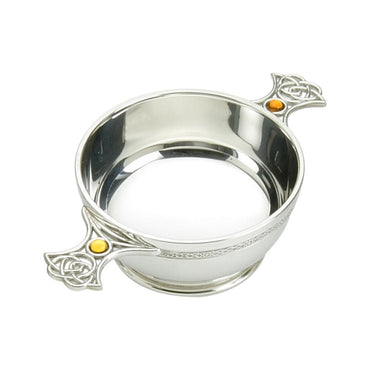 Celtic Weave Topaz Quaich